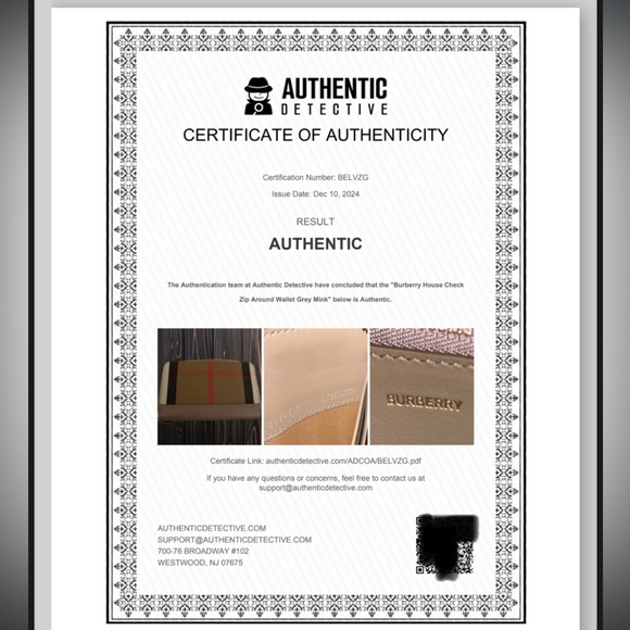 BURBERRY LS LG Zip Around Wallet - Picture 8 of 8